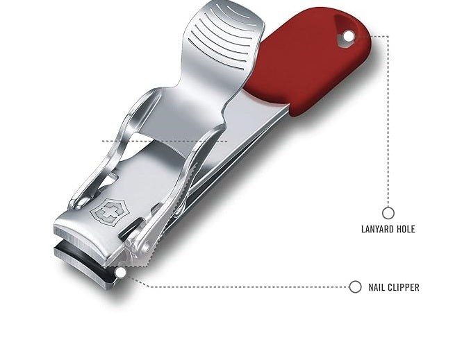 Nail Clipper Stainless Steel Red