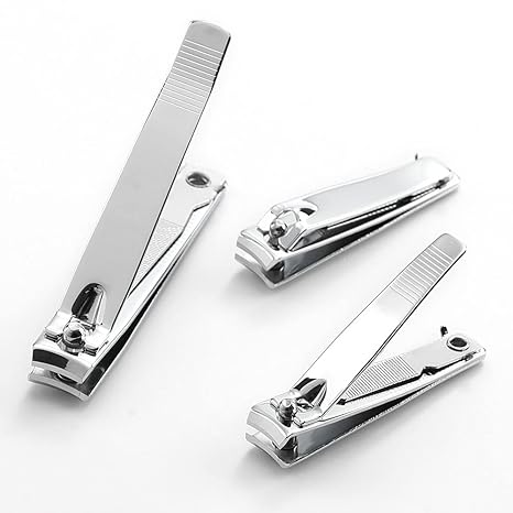4 Pcs Professional Stainless Steel Toenail Clipper and Fingernails - Swing Out Nail Cleaner/File - Sharpest Stainless Steel Clipper - Wide Easy Press Lever – Nail Cutter